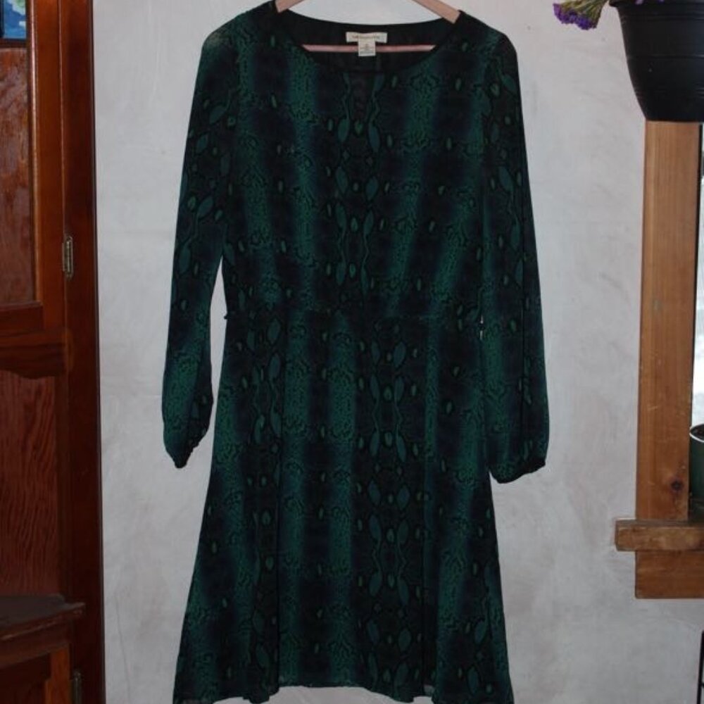 Liz Clairborne Snake Printed dress